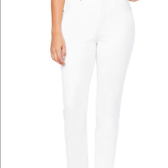 Gloria Vanderbilt Amanda White Mom Denim Jeans SZ 10 NWOT - Picture 1 of 12